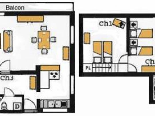 Plan de l'appartement Campanule
