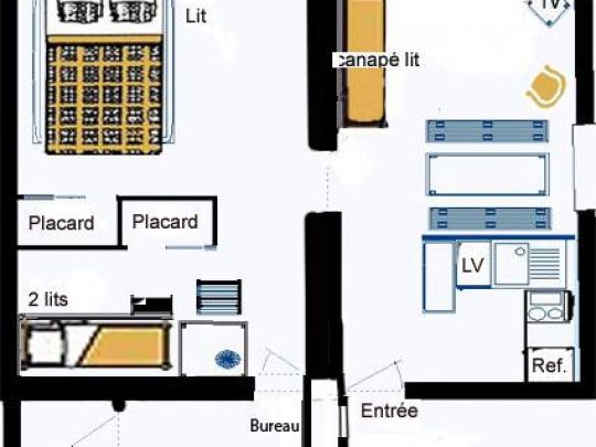 Edelweiss Plan de l'appartement